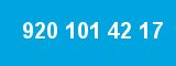 920 101 42 17
